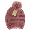 Super Soft Matching Fur Pom C.C Beanie