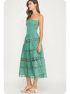 Eyelet Lace Tube Dress