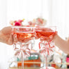 Bow & Bubbly - Pink Coupe Wine Glass