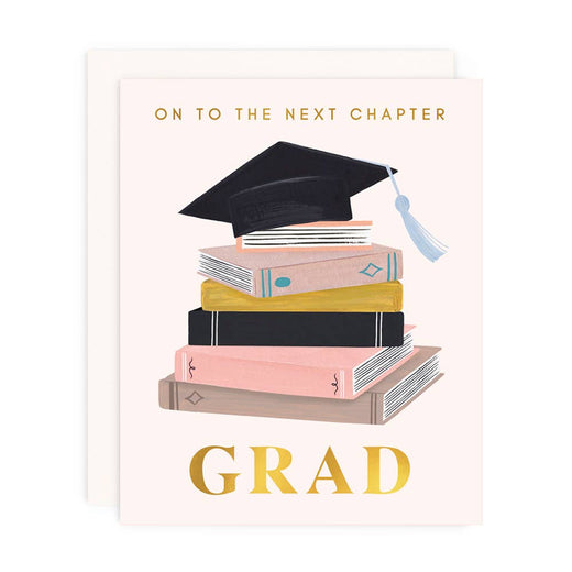 Next Chapter Grad Greeting Card (Gold Foil)