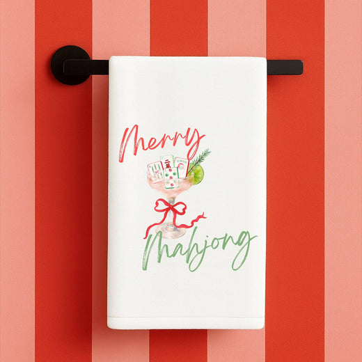 Mahjong Christmas Kitchen Towel