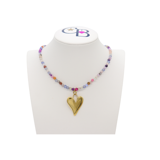 * Gold Statement Heart Charm