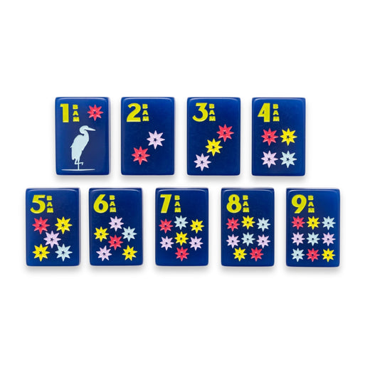 Navy Signature Engraved Tile Set by Amahj Line