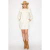 Western Ruffle Shirt Dress