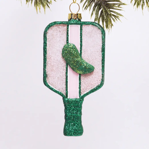 Pickleball Boxed Glass Ornament