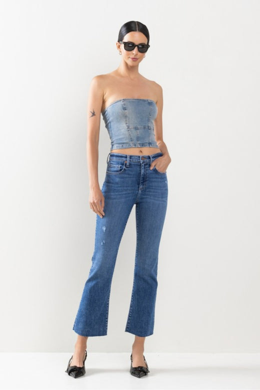 High Rise Medium Kick Flare Jeans