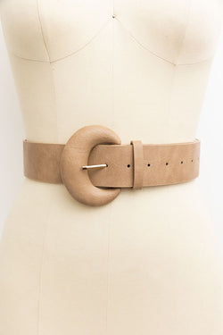 D Ring Style Weathered Leather Belt