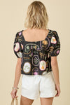 Paradise Square Neck Top