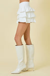 Tiered Knit Mini Skort