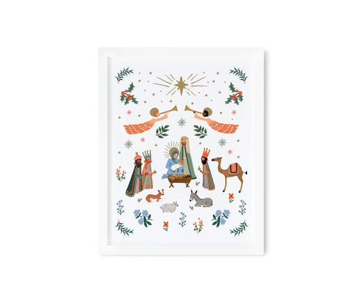 Nativity Scene Art Print (8x10)