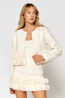 Petal Tweed Crop Jacket