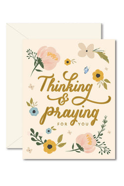 Thinking & Praying For You Sympathy Card