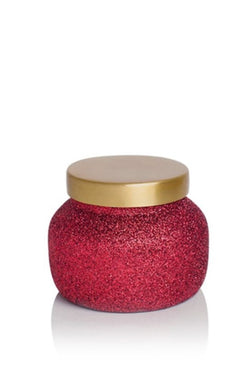 8oz. Volcano Red Glitter Petite Jar