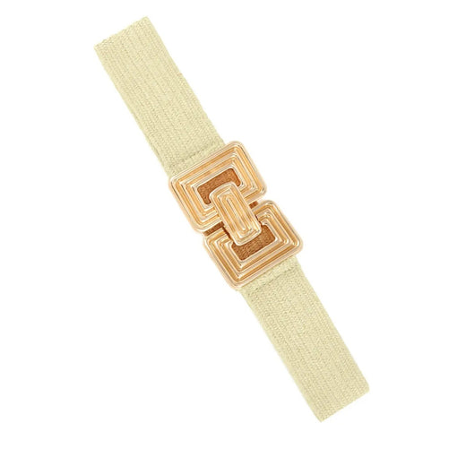 Metal Round Rectangle Elastic Belt