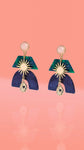 Fall Statement Glam Mixed Media Earrings