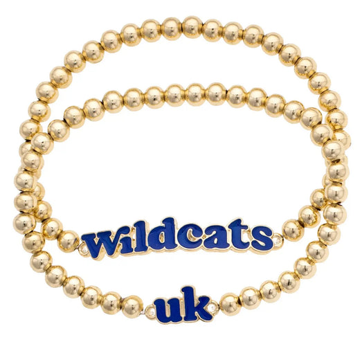 Wildcats Ball Bead Bracelet