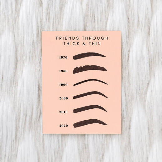 Thick & Thin Greeting Card