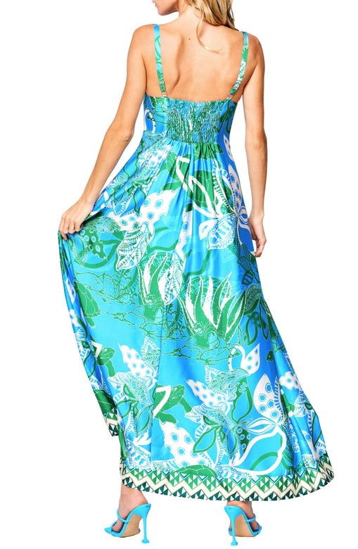Turtle Printed Maxi Dress
