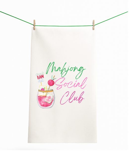 Mahjong Social Club Towel