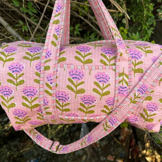 Block Print Duffle