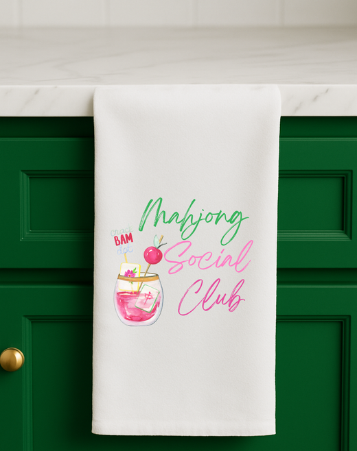 Mahjong Social Club Towel