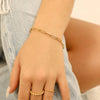 Stainless Steel Paperclip Chain Bracelet