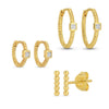 Twisted Hoops and Stud Set!
