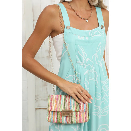 Bohemian Woven Gold Chain Shoulder Bag