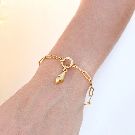 Bracelet - 6.5" Paperclip with Charm Keeper