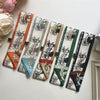 Vintage Carriage Illustration Twilly Scarf