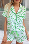 Shamrock Ruffled Pajama Set