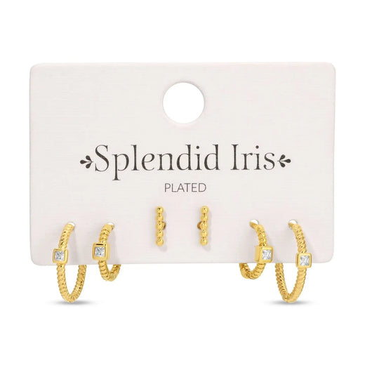 Twisted Hoops and Stud Set!