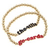 Cardinals Ball Bead Bracelet