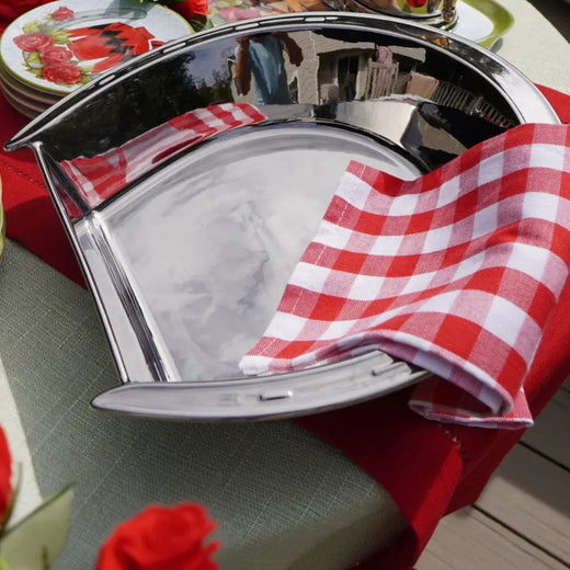 Day At the Races Silver Plated Horseshoe Serving Bowl
