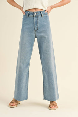 Straight Wide Leg Jeans