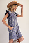 Western Graphic Mini Dress