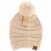 Super Soft Matching Fur Pom C.C Beanie