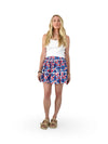 Royal Floral Panel Mini Skirt