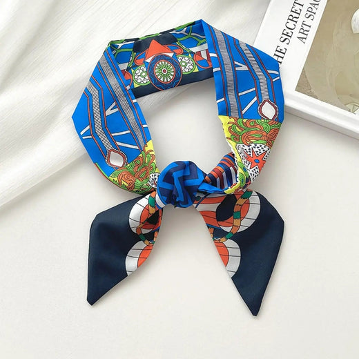 Retro Long Tie Bag Handle Ribbon Scarf