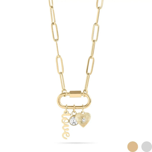 "Love" Paperclip Charm Necklace