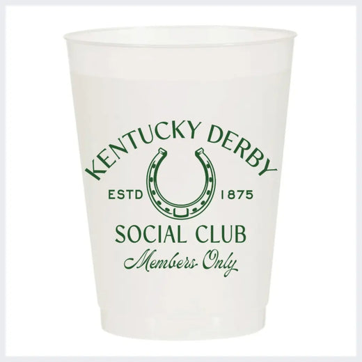 Derby Party Frosted Cups, 6 pack