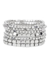 Metal Cube Stretch Bracelets