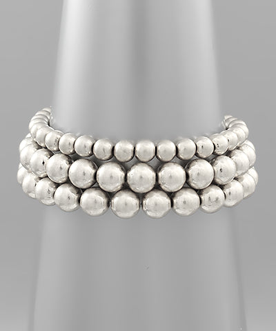 3 Row CCB Stretch Bracelet