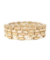 5 Row Hexagon Cylinder Beads Bracelet