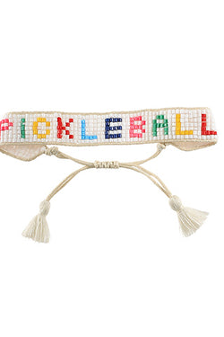 Pickleball Beaded Bracelet