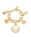 Starfish & Shell Charm Chain Bracelet