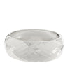 Wide & Faceted Bangle Bracelet
