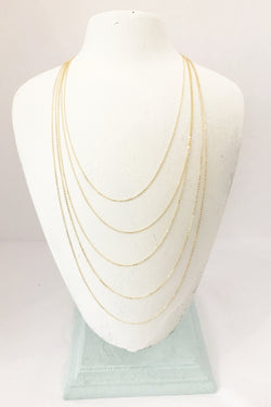 14k Gold Filled Flat Cable Chain Necklace
