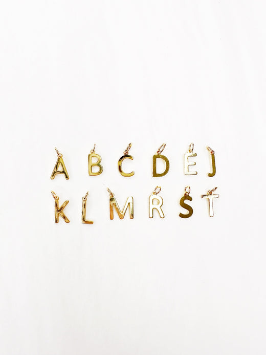 Initial Charm - Mini Block Letter