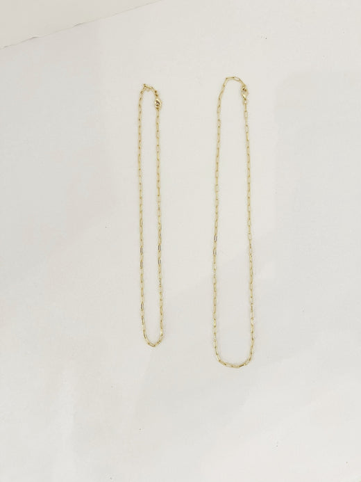 Necklace - 14K Gold Filled Paperclip Necklace